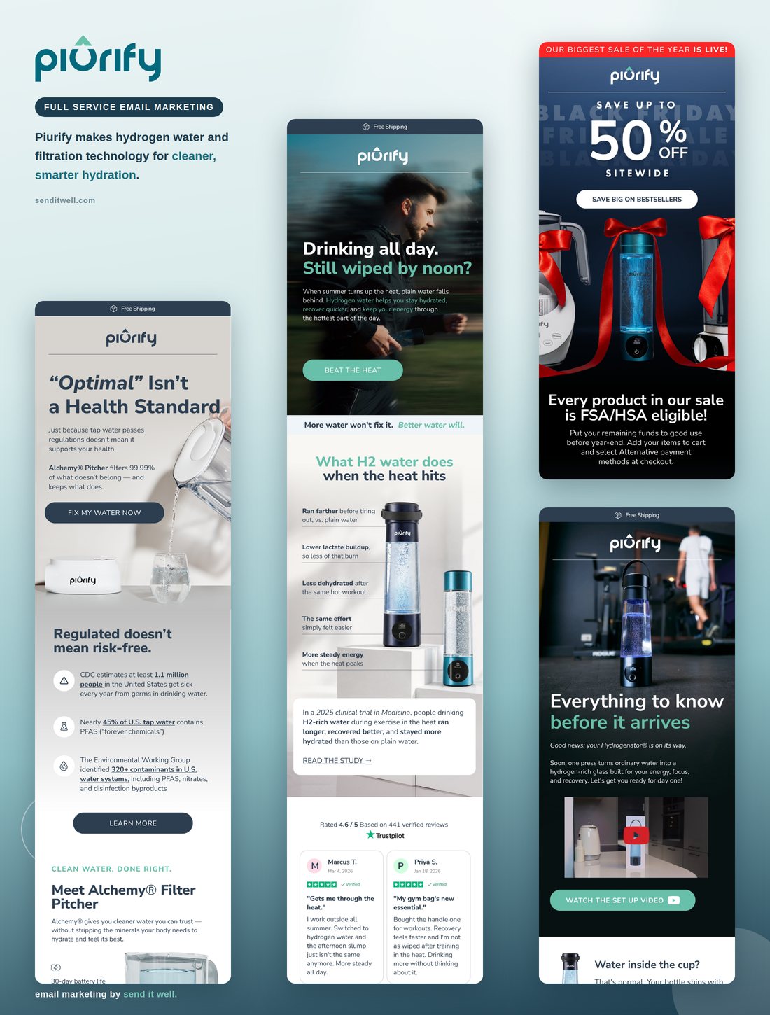Piurify email designs